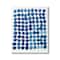 Stupell Industries Blue Polka Dot Pattern Circle Shape Grid Watercolor Canvas Wall Art